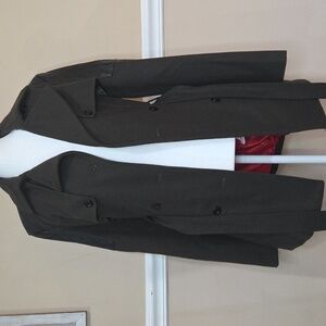 INC International Concepts Women's Dark Green Trench Coat Size M.